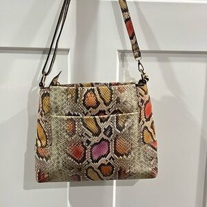 Henri Bendel Multicolor Snake Print Shoulder Bag/Crossbody